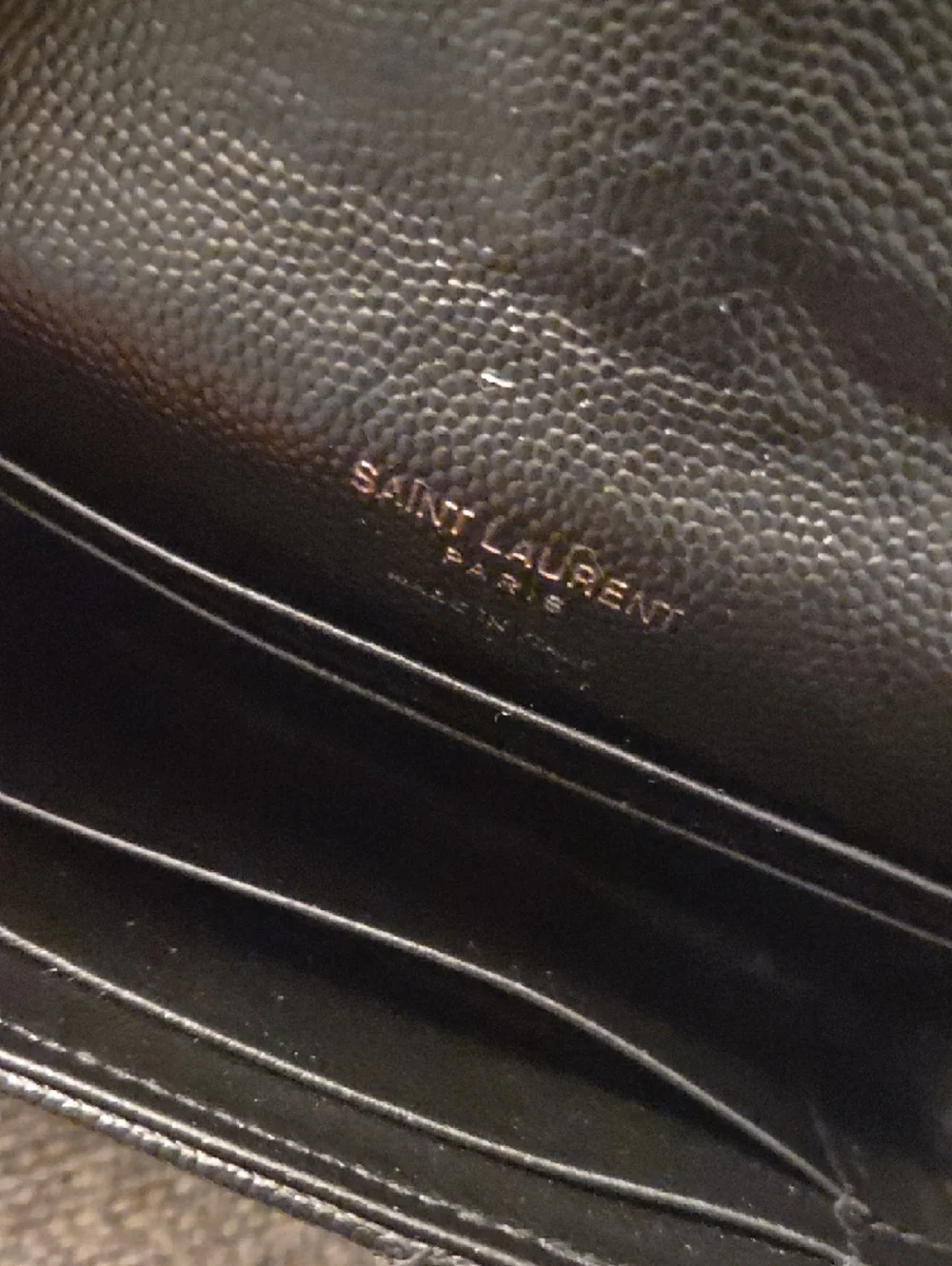 Saint Laurent Black Quilted Mini Wallet with Matte Logo - Picture 11 of 13